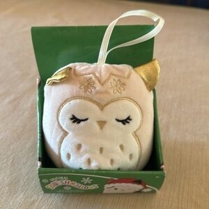 Small squishmallow Owl Ornament, New